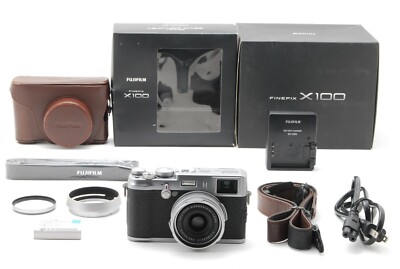 [MINT w/ Box Case] Fujifilm FinePix X100 Silver 12.3MP Digital Camera From JAPAN