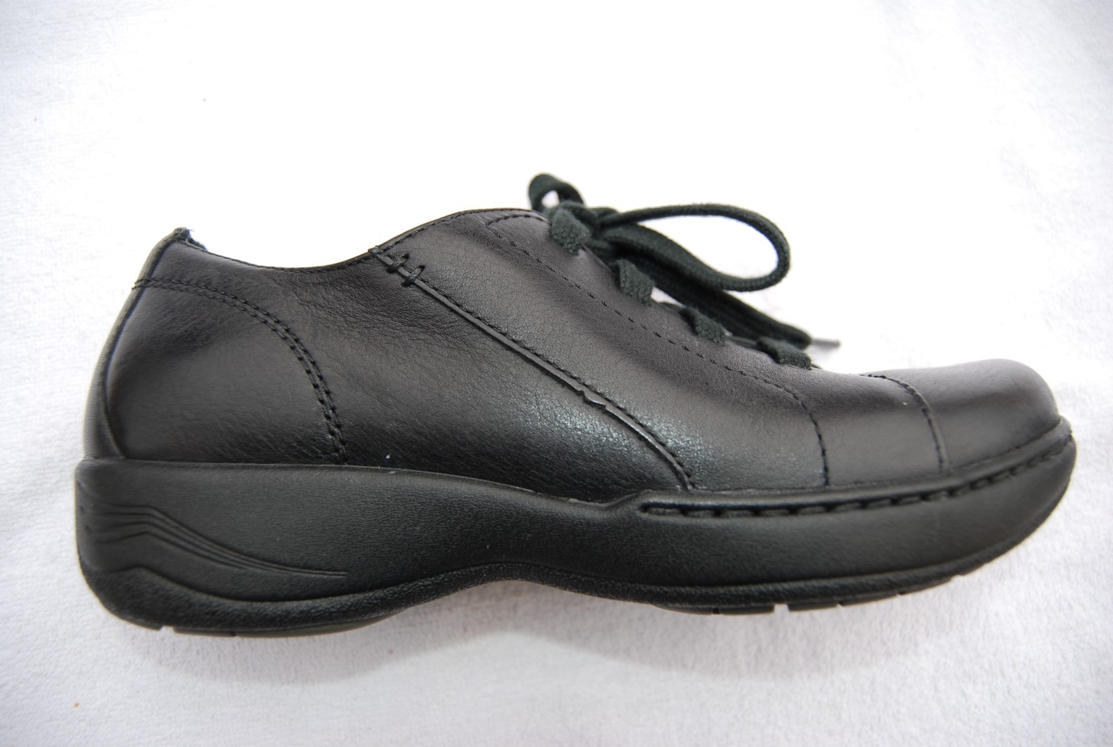 dansko ヌバックシューズ　37 黒　美品 Black Leather DANSKO Low Heeled Laced Shoes EU 37 US 6.5 - 7