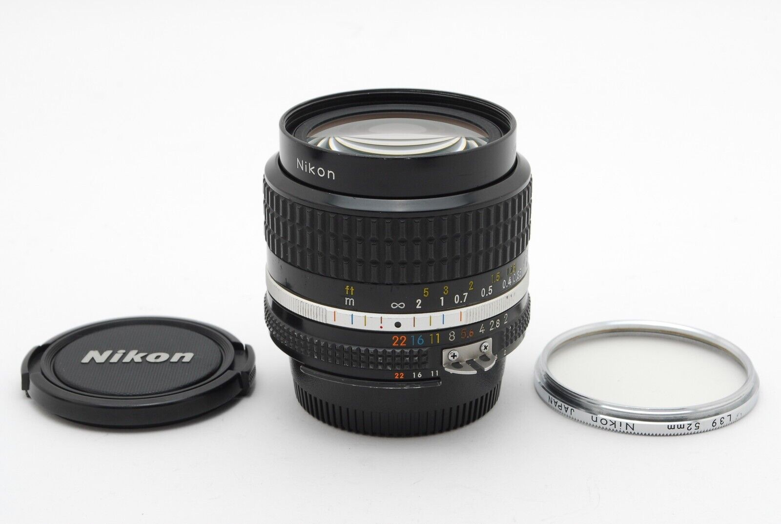 NEAR MINT Nikon Nikkor 24mm f/2 AIS AI-S, Front Cap, Rear NEAR MINT Nikon Nikkor 24mm f/2 AIS AI-S, Front Cap, Rear