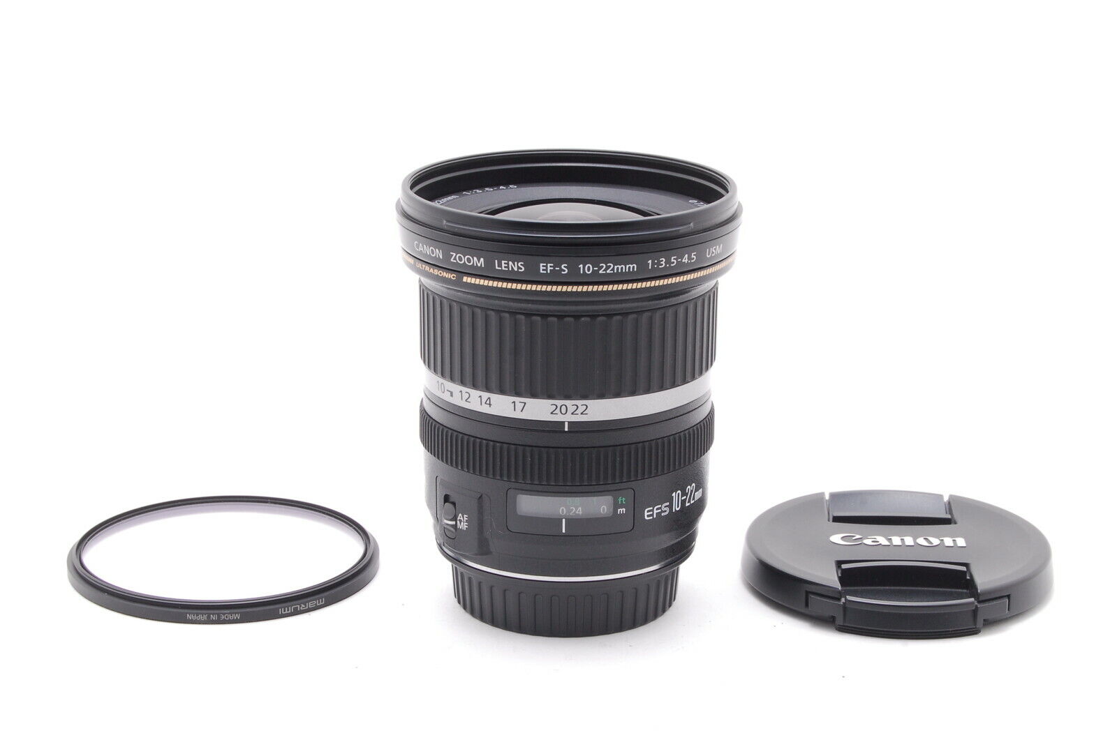 NEAR MINT Canon EF-S 10-22mm f/3.5-4.5 USM W/ F & R Caps NEAR MINT Canon EF-S 10-22mm f/3.5-4.5 USM W/ F & R Caps