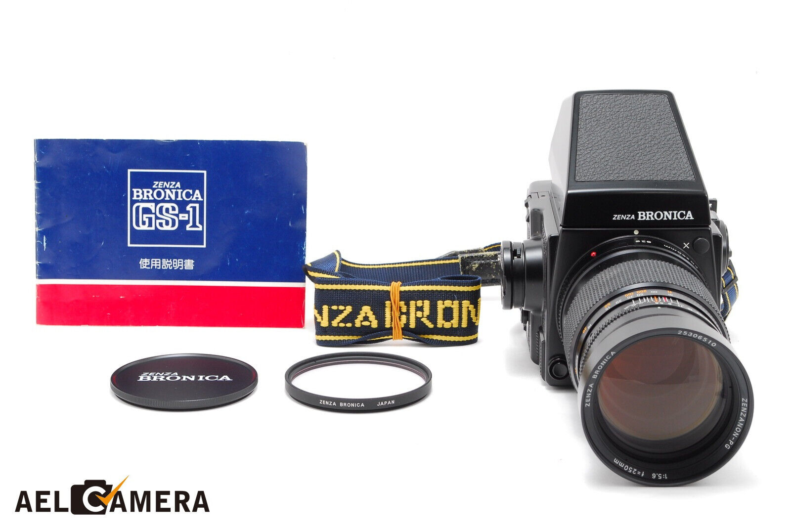 NEAR MINT】 ZENZA Bronica GS-1 AE Finder PG 250mm f5.6 Lens NEAR MINT】 ZENZA Bronica GS-1 AE Finder PG 250mm f5.6 Lens