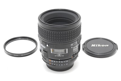 Nikon 60mm f/2.8 D AF Portrait Lens Micro Nikkor w/Caps S/N 3150504 From JAPAN