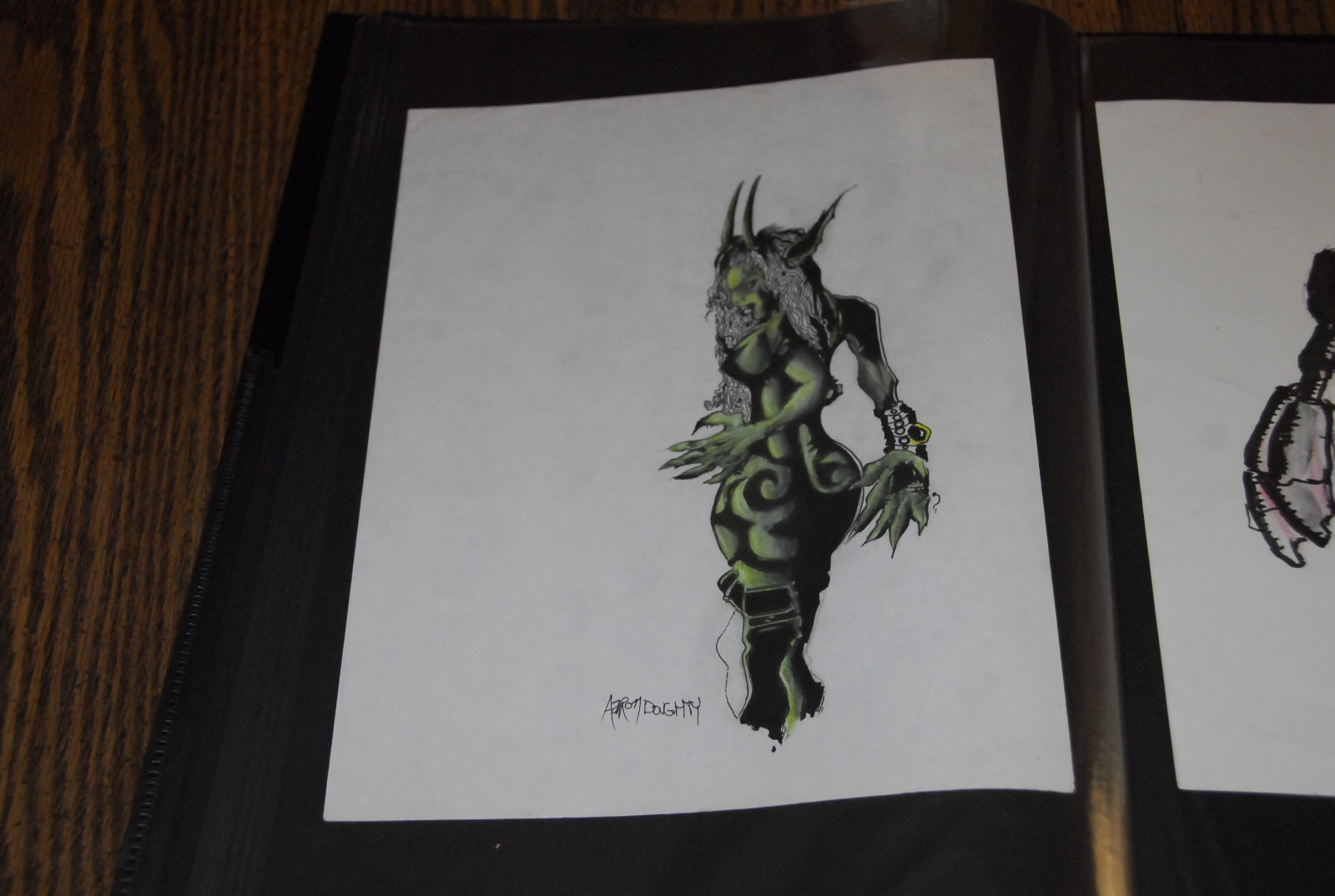 Aaron Doughty Original Comic Book Sketch Art 2 of 3 Free US Shipping