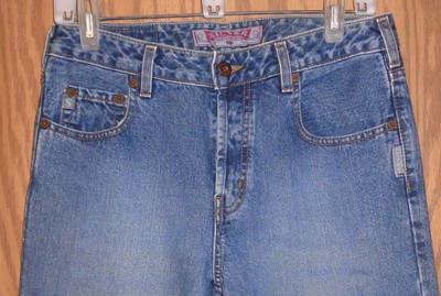 WOMEN'S SILVER WIDE LEG BUTTON FLY JEANS SIZE 30 X 31