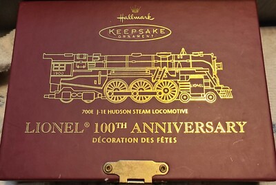 HALLMARK 2000 LIONEL 100TH ANNIVERSARY --700E J-1E HUDSON STEAM LOCOMOTIVE-GOLD