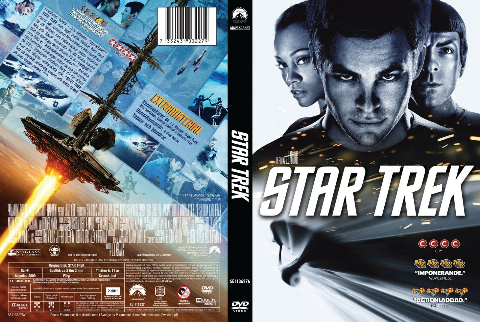 Star Trek 2009 2-Disk DVD Pine Quinto DVD Disk Only ~ No Art, Case or Tracking Star Trek 2009 2-Disk DVD Pine Quinto DVD Disk Only ~ No Art, Case or Tracking