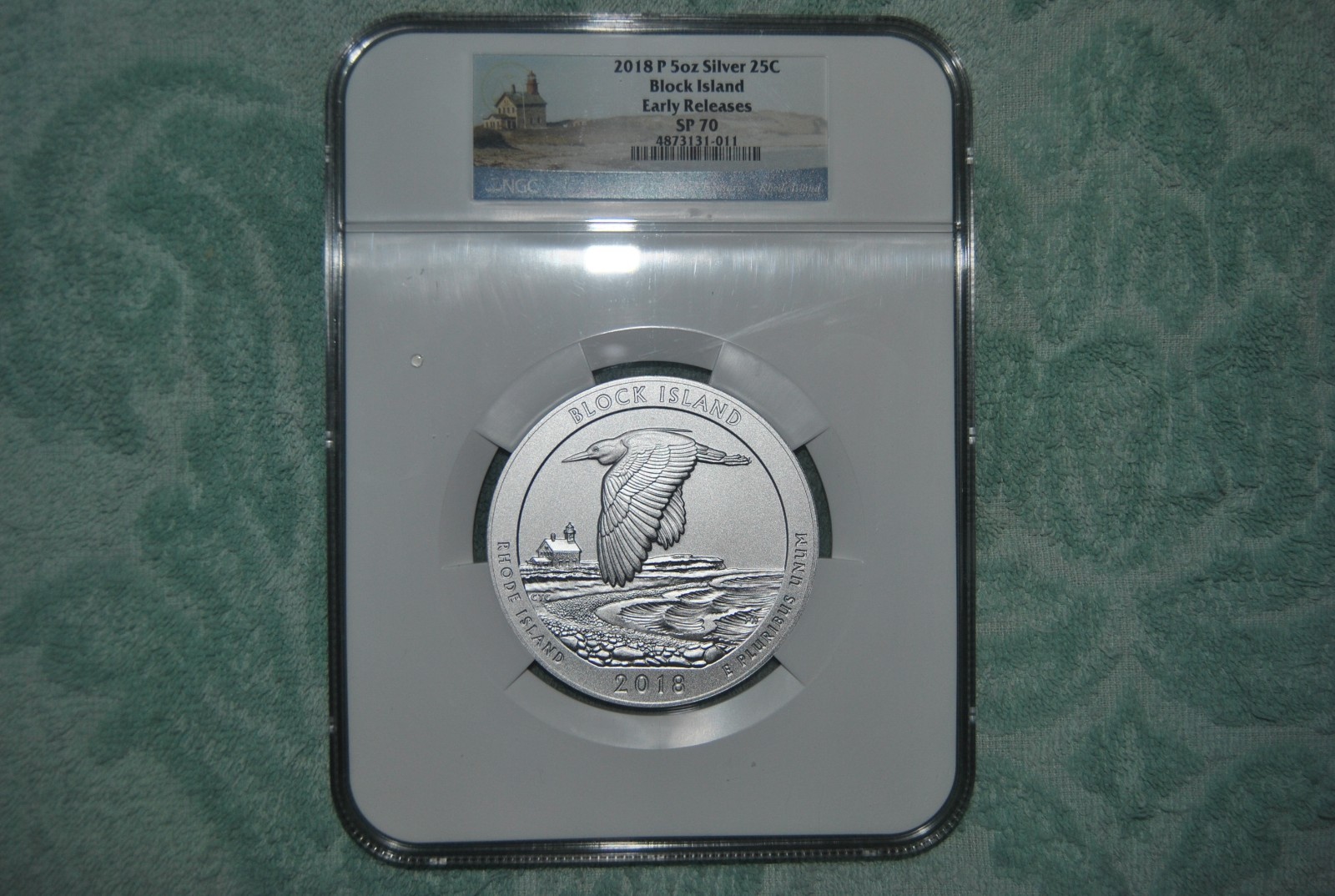 2018. NGC, America the Beautiful 5 ounce set, SP70, Early Releases