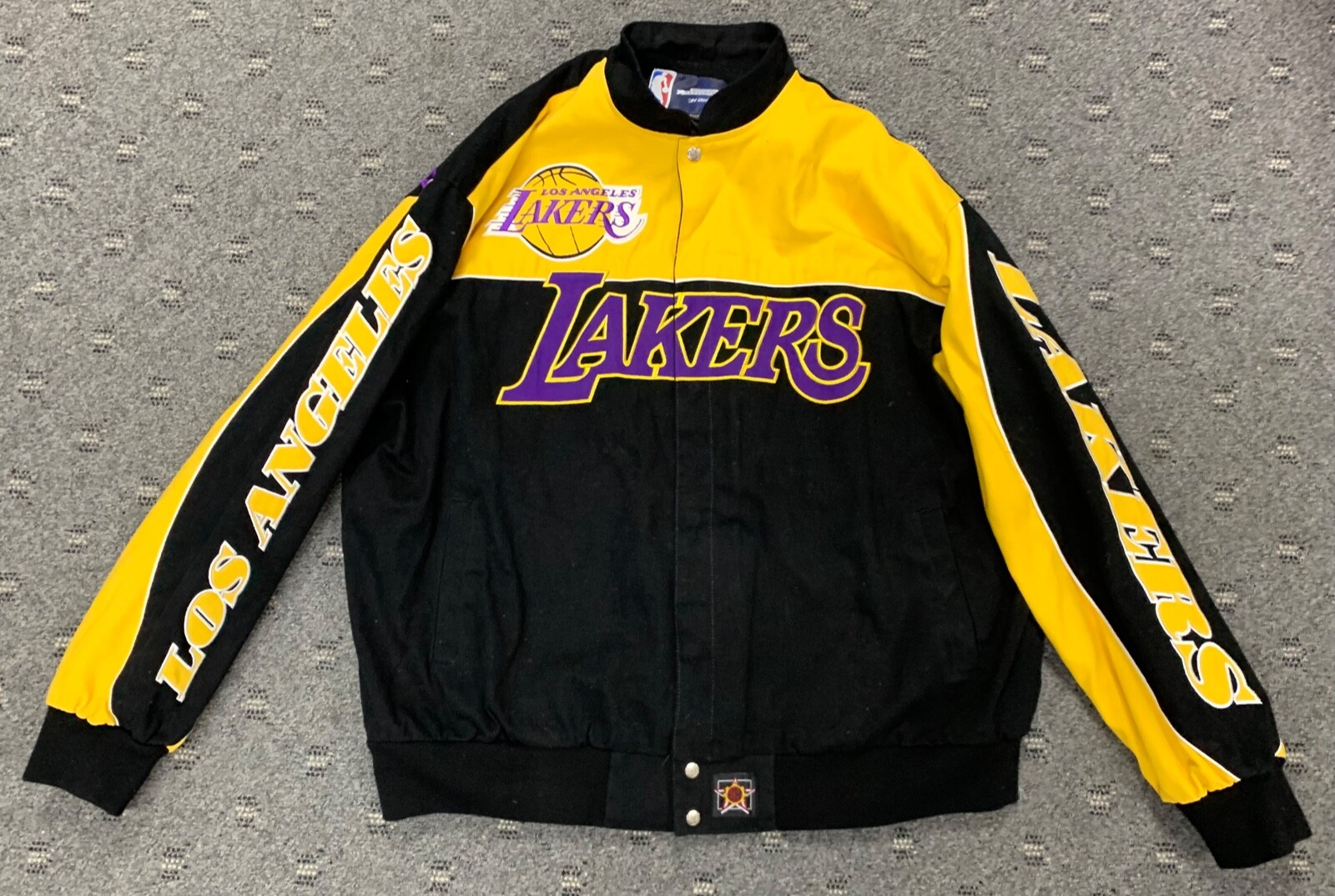 Los Angeles Lakers JH Designs Official NBA Jacket Button Up