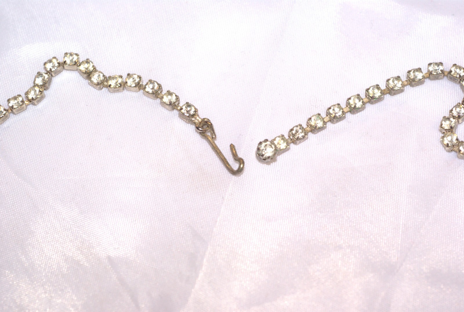 vintage art deco multi rhinestone necklace