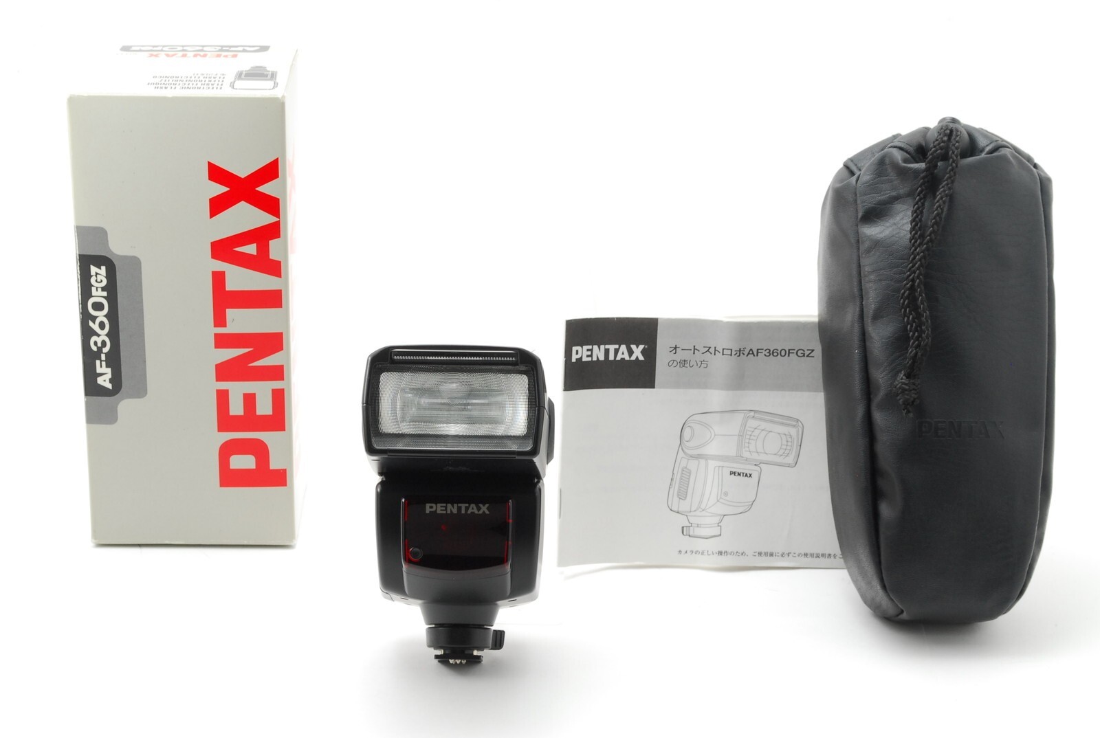 Mint] Pentax AF-360FGZ Shoe Mount Flash w/Case Box Manual AF