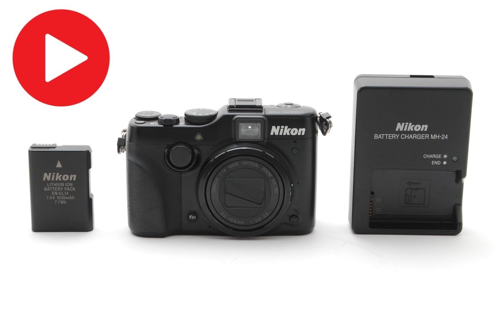 ⏯️ 【 MINT 】Nikon COOLPIX P7100 10.1 MP Digital Camera ⏯️ 【 MINT 】Nikon COOLPIX P7100 10.1 MP Digital Camera
