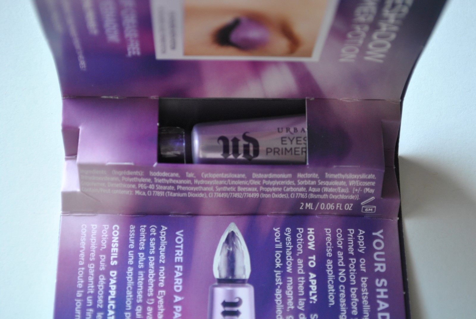 Urban Decay Eyeshadow Primer Potion Original Sample/Travel 2 ml/ 0.06 fl oz