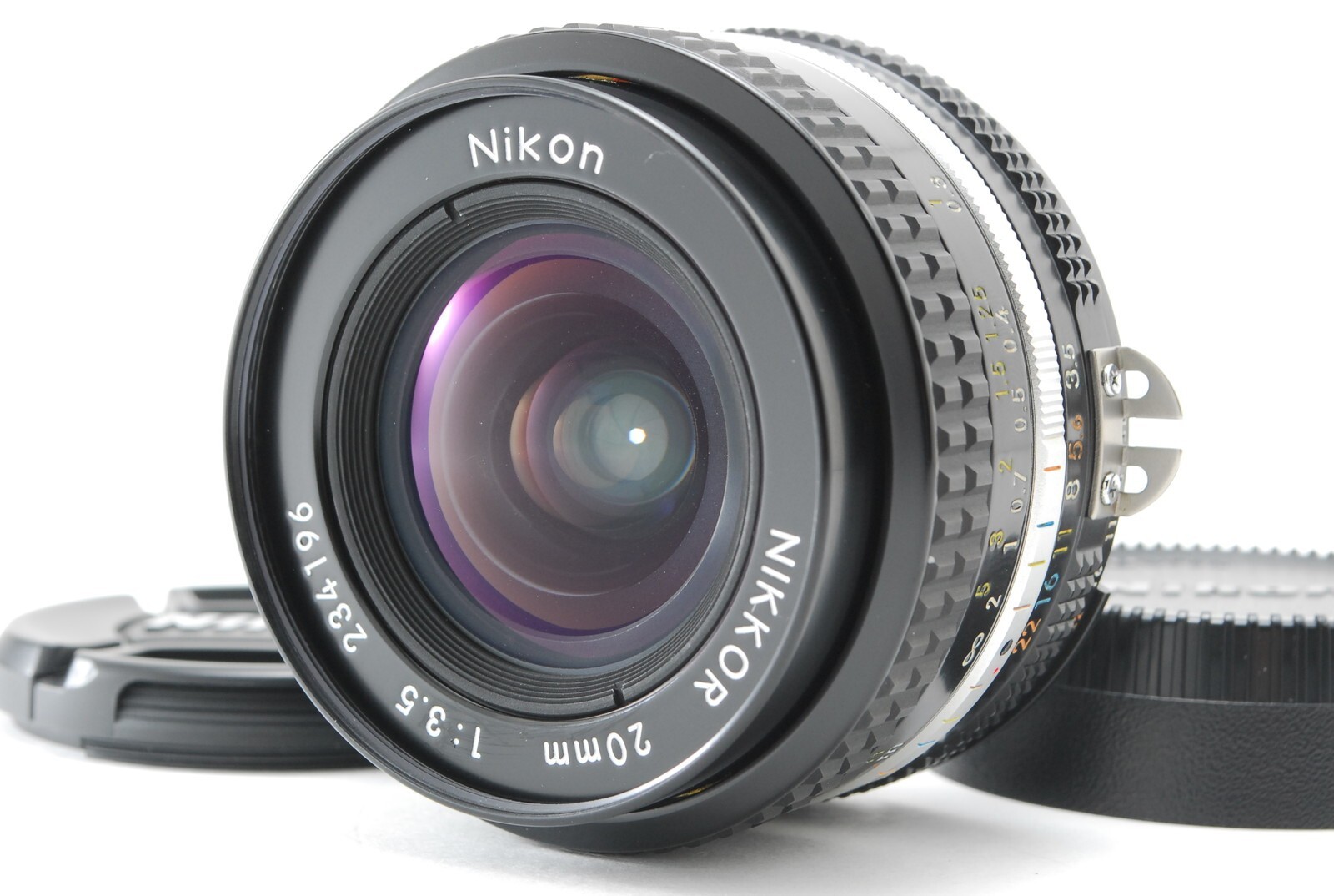 Nikon Ai Nikkor 20ｍｍ F/3.5 Mint] Nikon NIKKOR 20mm f/3.5 Ai-s MF Wide Angle Lens From
