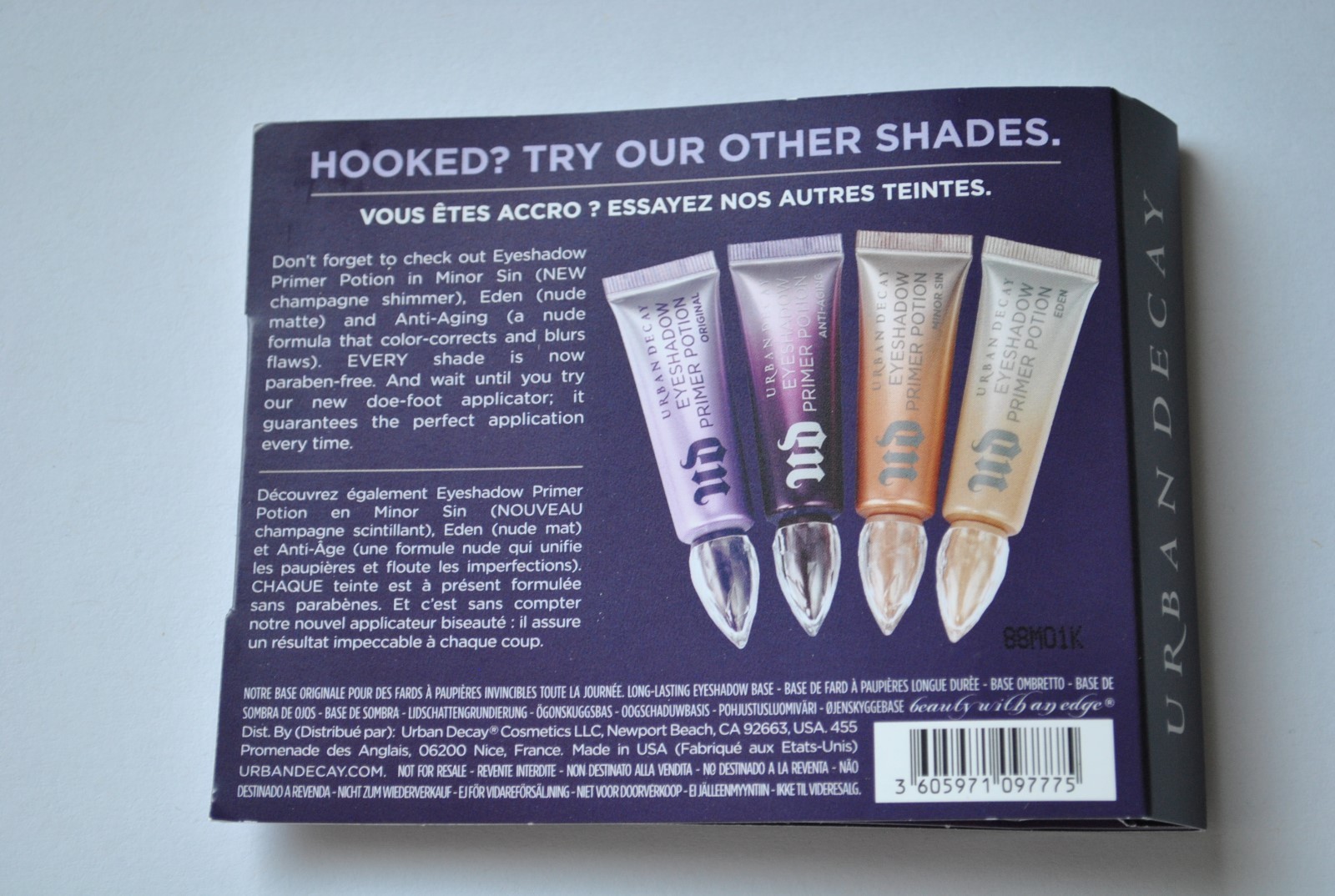 Urban Decay Eyeshadow Primer Potion Original Sample/Travel 2 ml/ 0.06 fl oz