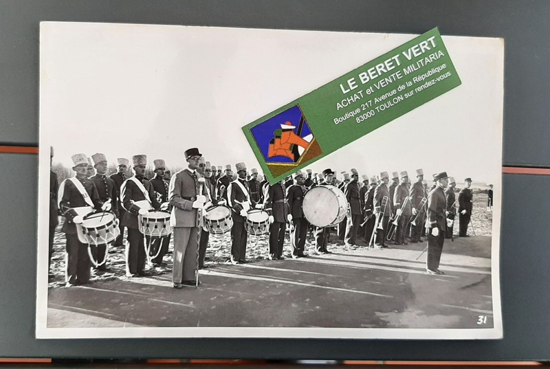 Photo Voigtlander Beyrouth 1930s Musique Tcherkess Levant Liban Uniforme 18x12cm