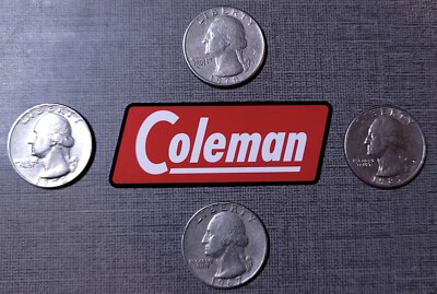 Coleman Sticker Decal ''BLACK OUTLINE'' Edition.