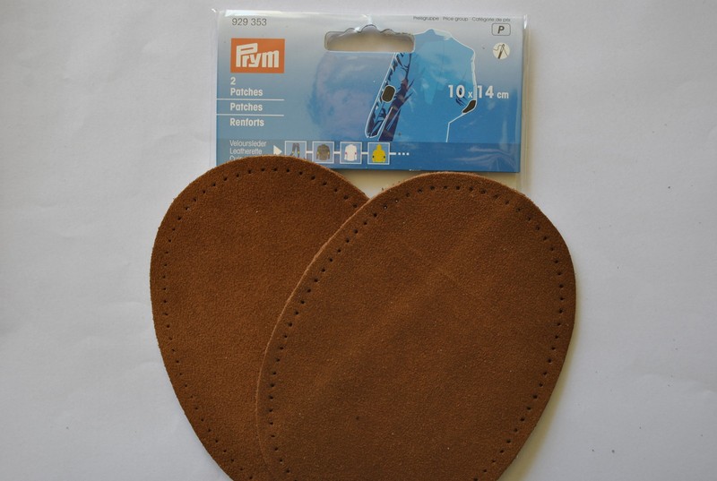 Coudes Renforts Cuir Souple SuÃ©DÃ© Caramel / Camel 10x14cm Ã  Coudre Prym 929353