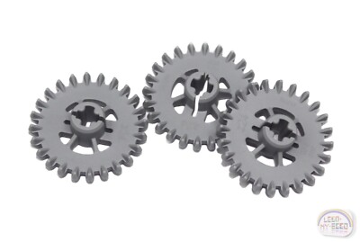 LEGO Technic - 3 x 24-Tooth Crown Gear - LBG - New - (3650b, EV3, Robot)
