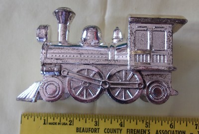 Silver Tone Train Engine Bank