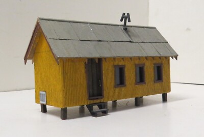 LINE SHACK YARD OFFICE, INDUSTRIAL FACILITY. BUILT. WEATHERED, DETAILED. WOOD HO