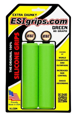 ESI Bar Grips MTB Extra Chunky Silicone Green One Size