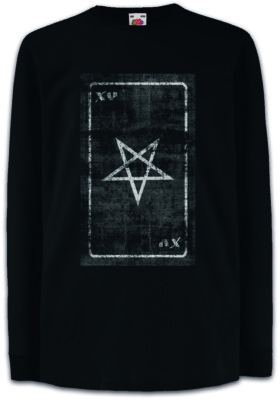 Tarot The Devil Kinder Langarm T-Shirt Card Logo Satan Der Teufel Karte Karten