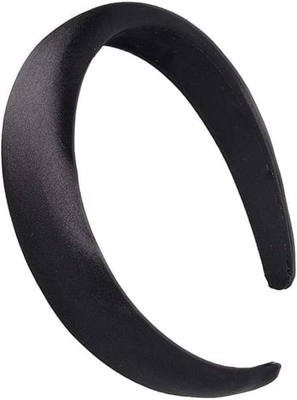 Padded Headband Satin Headbands for Women Girls Chunky Hairbands Thick Puffy Hea