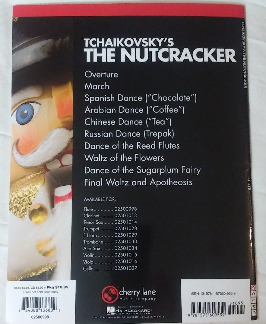 Tchaikovsky's The Nutcracker Flute Play-Along Book with CD Accompaniment