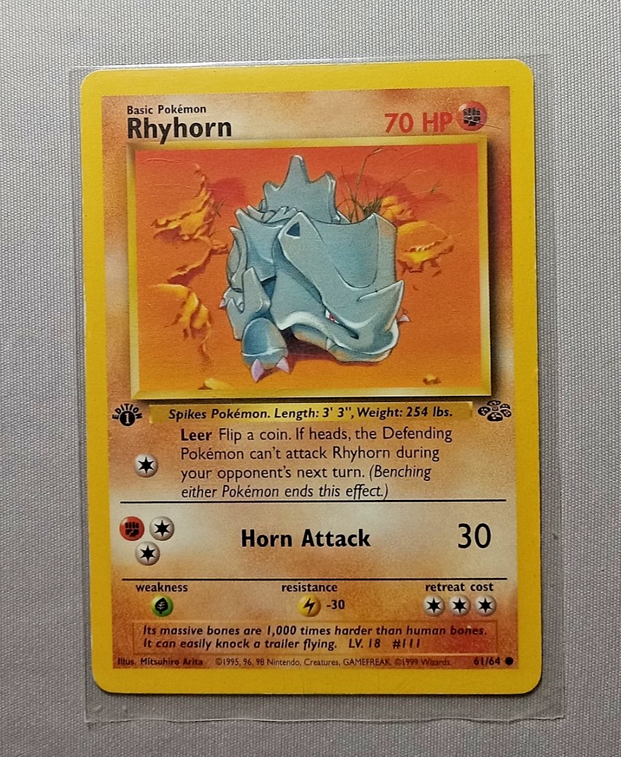 Ryhorn 61/64 Jungle [1st Edition] Pokemon TCG LP