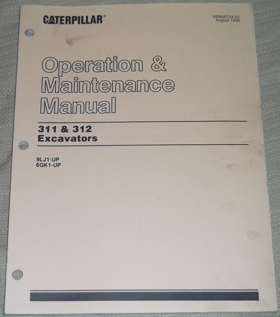 その他 312B-4 & 312B-5 Instruction Book PARTS MANUAL CATERPILLAR 312B L EXCAVATOR - PDF File by
