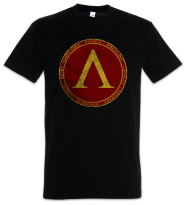 SPARTA T-SHIRT Spartans Poleis Polis Never Surrender 300 Logo Insignia Sign