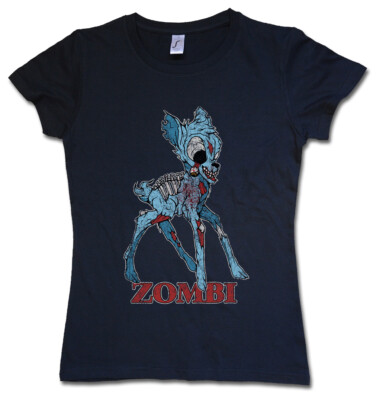 ZOMBI II WOMAN T-SHIRT Deer Fun Dracula Vampire Zombie Halloween Splatter Bambi