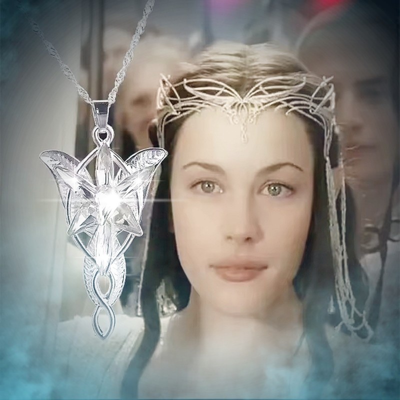 🌹Arwen Abendstern Kette  AnhäNger, Arwens Abendstern, Herr Der Ringe Schmuck 
