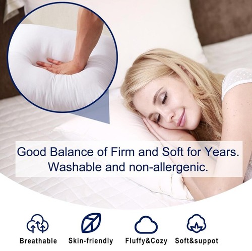 Oubonun 18 x 18 Pillow Inserts (Set of 2) - Throw Pillow Inserts with 100%