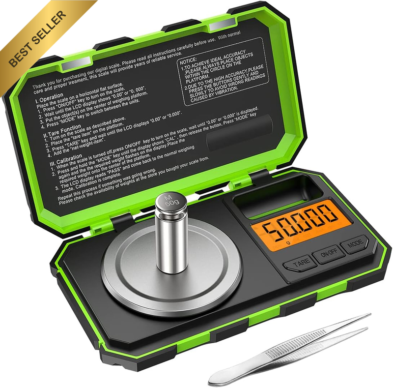 Digital Scale, 50G/0.001G Pocket Scale, Precision Kitchen Scale Jewelry Scale wi