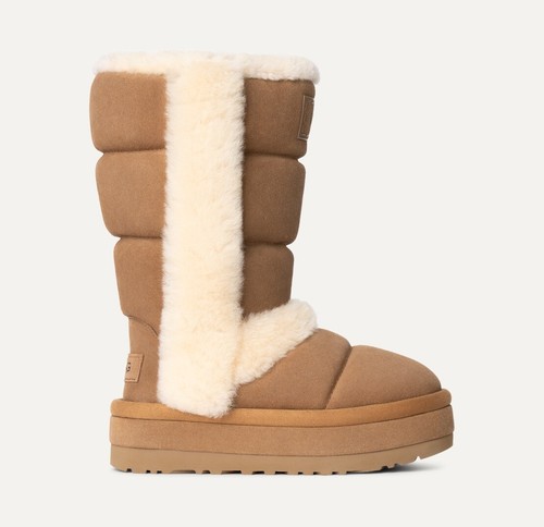 Pre-owned Ugg Classic Chillapeak Tall Chestnut Suede Women's Boots Size Us 7/uk 5 Nwb In Brown
