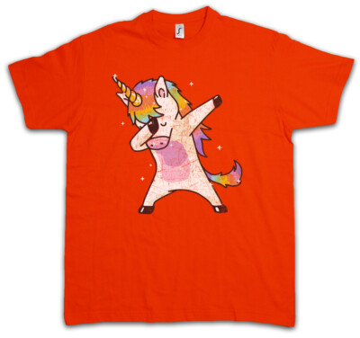 UNICORN DAB II T-SHIRT Dance DJ MC Disco Club Clubbing Party Hard Thug Rainbow