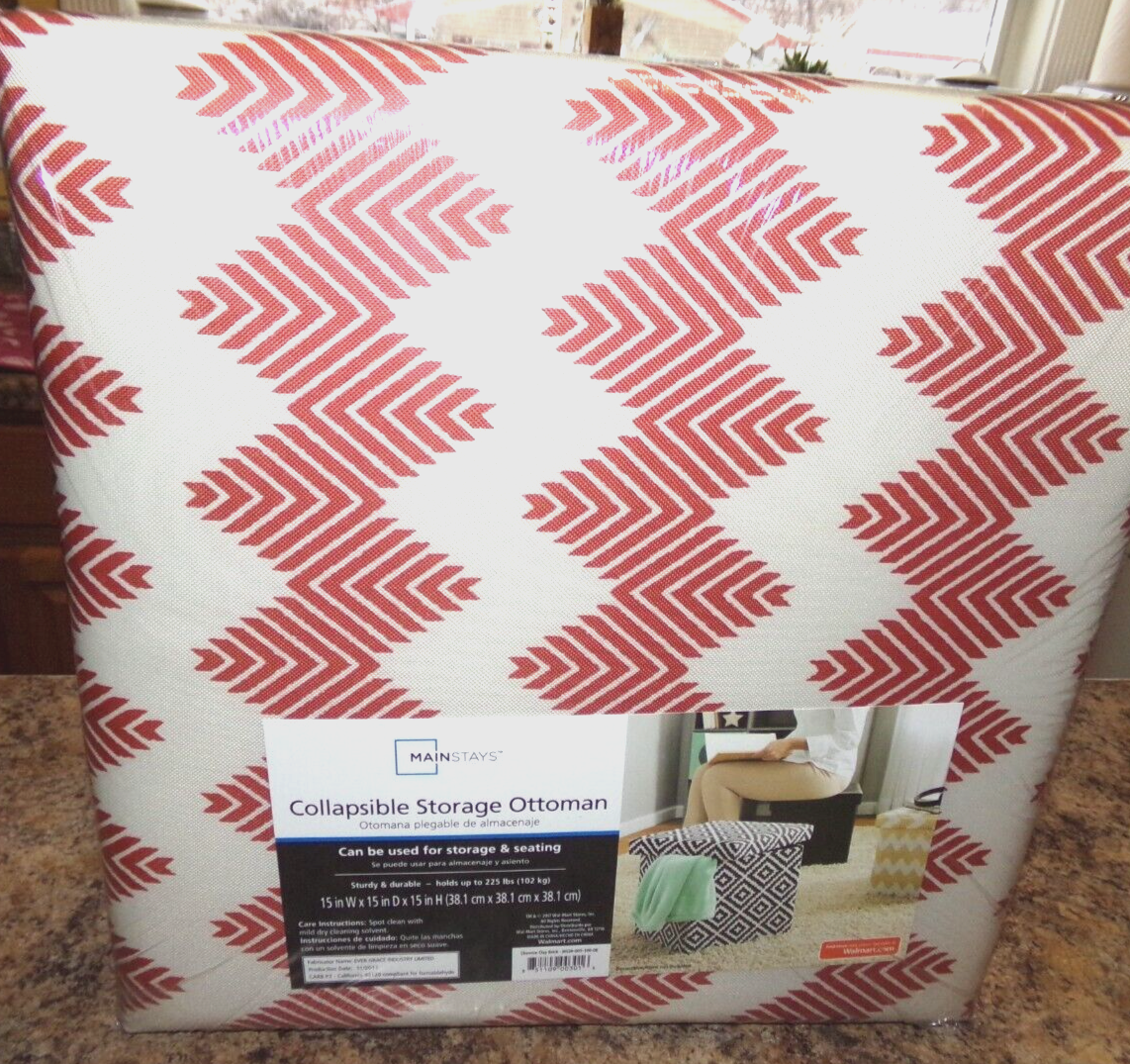 Mainstays collapsible storage sale ottoman