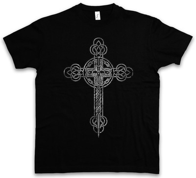 CHRISTIAN CROSS III T-SHIRT Christliches Kreuz Jesus Messiah Messias Christentum