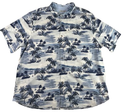 Tommy Bahama Sport Tropical Horizons Blue Note Shirt Men s XXXL 3XL Brand New