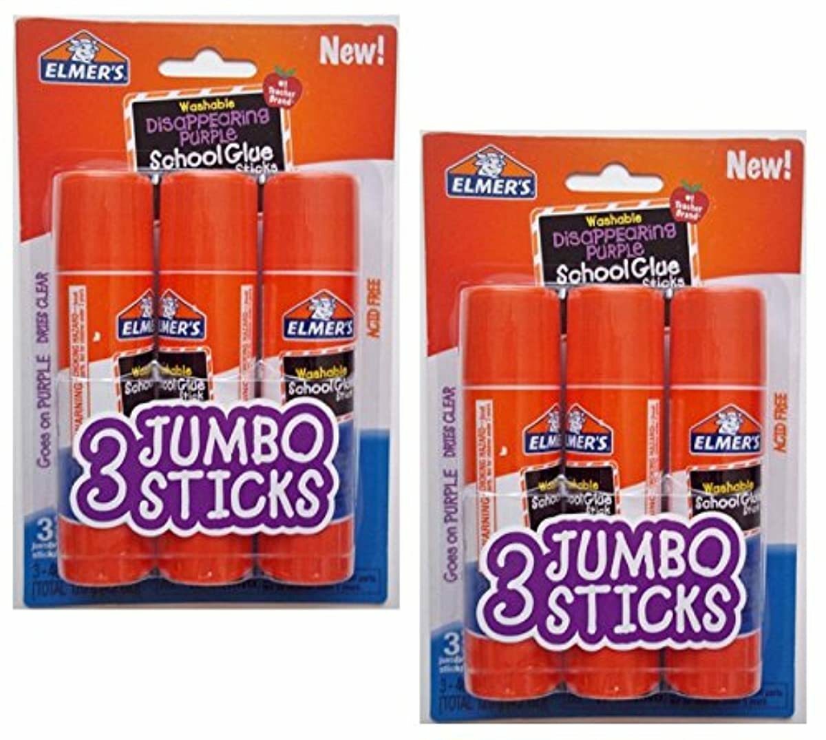 4 jumbo glue sticks
