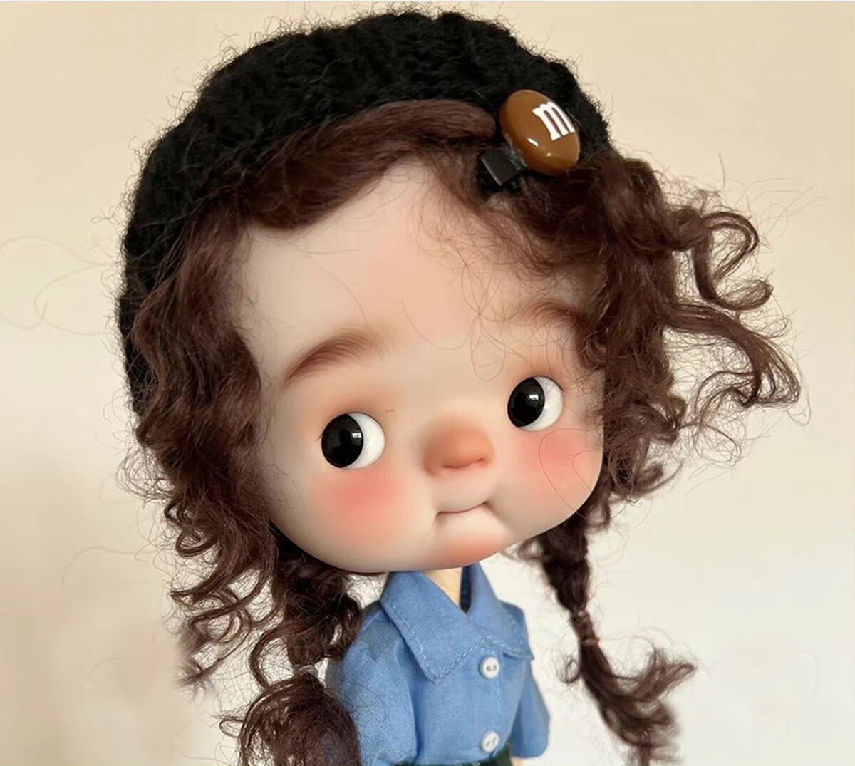1/6 BJD Doll qbaby Free Eyes + Face Make Up Resin Toys big