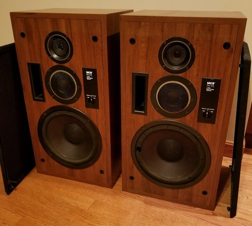 mcs speakers 3 way bass reflex 683 8229