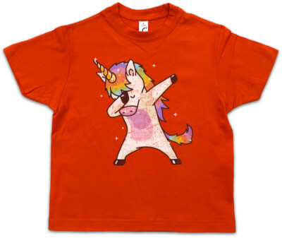 UNICORN DAB II Kinder Jungen T-Shirt Dance DJ MC Disco Club Clubbing Party Hard
