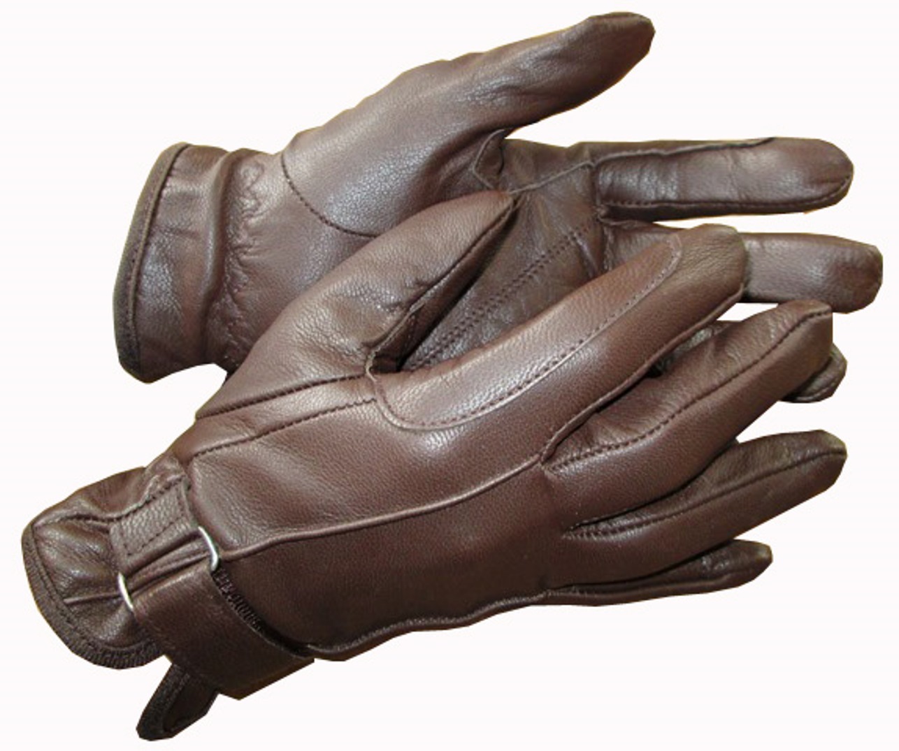 Ladies Black or Brown Tan Leather Gloves Horse Riding Small Medium