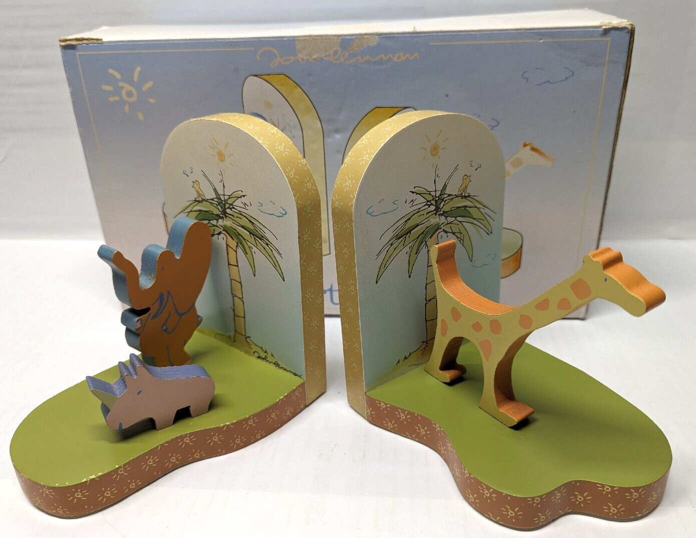 Carter's Nursery Real Love John Lennon Bookends Jungle Safari Vintage 1999