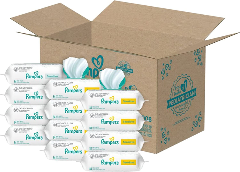 Sensitive Water Based Baby Wipes Hypoallergenic Unscented Po