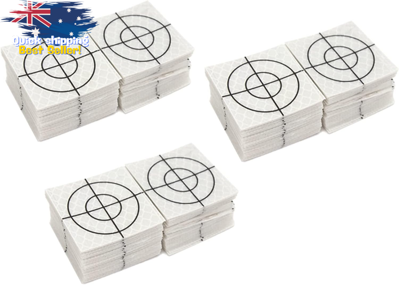300Pcs Reflective Survey Targets, 40x40mm Prism Tape for Total Station