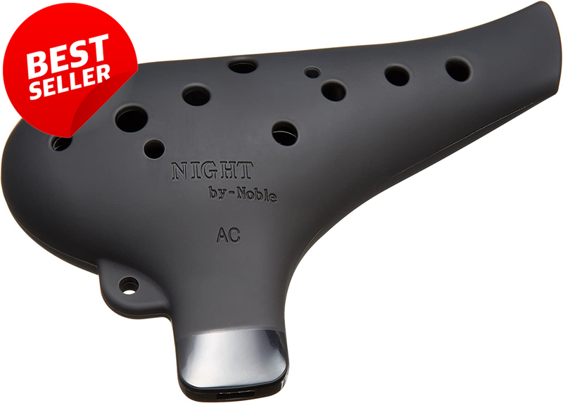 Night by Noble AC Alto C Plastic Ocarina Rubber Black Instrument - US