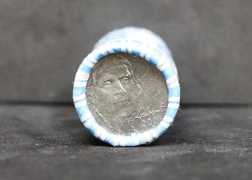 2006 P Jefferson Nickles Dunbar Cash Vault $2 Roll Free Shipping #853